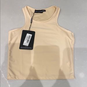 Nude crop top